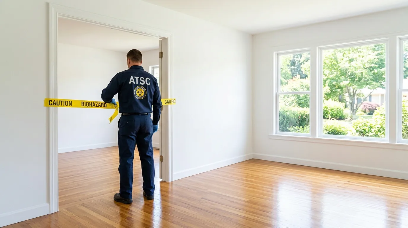 Certified biohazard cleanup crew performing Trauma Scene Cleanup in San Jose